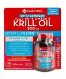 Members Mark Extra Strength Omega-3 Krill Oil (2 Pack) - 100% Pure & Potent - Buy Online on GoSupps.com