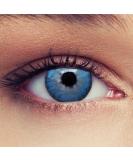 Design Lens 2 Blue Contact Lenses - Ocean Blue Monthly Lenses for Dark Eyes + Free Case - -6.00 Dimension - Buy Online on GoSupps.com