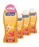 Softsoap Honeysuckle & Orange Burst Body Wash 20oz 4 Pack - Sweet Honeysuckle & Orange Scent - 80oz Total - Buy Online on GoSupps.com