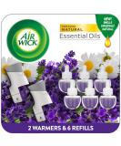 Air Wick plug in Scented Oil Starter Kit 2 Warmers + 6 Refills Lavender & Chamomile Eco friendly Essential Oils Air Freshener Lavender 1 Count (Pack of 1) - Buy Online on GoSupps.com