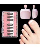 NOVO OVO Fake Toe Nail Tips - 360Pcs Soft Gel Toenail Extensions - Light Pink French Tips - DIY Full Cover Matte False Nails - 15 Sizes - Buy Online on GoSupps.com