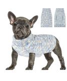 Slowton Small Dog Sweater - Turtleneck Pet Knit Sweater for Dachshunds & Chihuahuas - Cozy Winter Clothes for Small to Medium Dogs - Light Blue - Buy Online on GoSupps.com