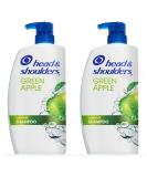 Head and Shoulders Green Apple Anti-Dandruff Shampoo 32.1 fl oz Twin Pack - Buy Online on GoSupps.com
