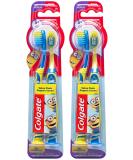 Colgate Kids Toothbrush, Minions, With Extra Soft Bristles and Built In Suction Cup Holder, 4 Pack Minions 2 Count (Pack of 2) - Buy Online on GoSupps.com