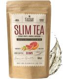 SLIM TEA Grapefruit 100g - Weight Management & Detox Cleanse with Green Tea, Nettle, Guarana & More | All Natural Energy Boost - Buy Online on GoSupps.com