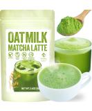 Japanese Oat Milk Matcha Latte Uji Matcha Ceremonial Grade with Oat Milk Instant Latte Mix Dairy-Free 100% Plant Based Vegan No Refined Sugar Made in Japan 100g YAMASAN  - Buy Online on GoSupps.com