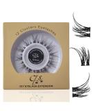 CTS 12 pcs Super Thin Band Reusable Eyelash Extension Clusters - C Curl Natural Wispy 12-14 mm Mix Pack - Easy to Apply at Home - Buy Online on GoSupps.com