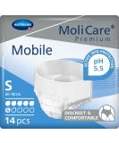 Molicare Premium Mobile Disposable Pants - Discreet Incontinence Wear for Men & Women | Size S (60-90 cm Hip) | 14 Pieces - 6 Drops - Buy Online on GoSupps.com