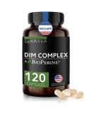 Zenavea Dim Supplement for Men - Hormone Balance with Dim & BioPerrine - Estrogen Blocker & Fitness Booster - 120 Caps - Buy Online on GoSupps.com