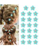 Ouligay Mini Flower Hair Clips - 20 Pack Blue Small Hair Accessories for Women & Brides - Ideal for Weddings - Buy Online on GoSupps.com