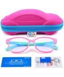 Blue Light Glasses for Kids Girls Boys with Cute Car Case, UV400 Protection, Anti Blue Ray Age3-12 Computer Game Glasses Pink/ Green - Buy Online on GoSupps.com