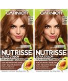 Garnier Hair Color Nutrisse Ultra Color Nourishing Creme B4 Golden Mahogany Brown (Caramel Chocolate) Permanent Hair Dye 2 Count (Packaging May Vary) - Buy Online on GoSupps.com