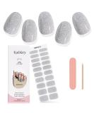 Kalolary Gel Nail Polish Strips Nail Gel Art Sticker Waterproof Full Nail Wraps Decal Sets with Nail File and Stick for Women Girls Nail Art Decor (UV/LED Lamp Required) (Shiny White) - Buy Online on GoSupps.com