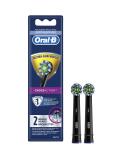 Oral-B CrossAction Black Electric Toothbrush Replacement Brush Heads - 2 Pack - Buy Online on GoSupps.com