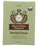 Buy MOON VALLEY ORGANICS Oatmeal Sage Soap - 4 OZ | Natural Handmade Soap for Healthy Skin | International Shipping Available - Buy Online on GoSupps.com