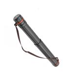 Black Plastic Telescoping Document Storage Tube 17.5 x 2.5 w/Nylon Carrying Strap - 1 Pack - Buy Online on GoSupps.com