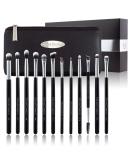 Oscar Charles Eye Makeup Brush Set | 12 Premium Brushes & Luxury Silver Cosmetic Bag | Perfect for Professional & Everyday Use - Buy Online on GoSupps.com