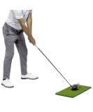GoSports 2x1 Golf Hitting Mat with 3 Rubber Tees - Indoor/Outdoor Artificial Turf Practice Mat in Green - Buy Online on GoSupps.com