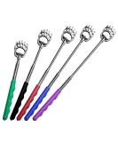 5 Pack Telescoping Back Scratcher Set - Bear Claw Metal Backscratchers in Black, Blue, Green, Purple & Red - Buy Online on GoSupps.com
