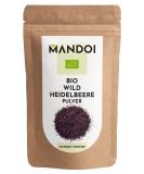 Mandoi Organic Wild Blueberry Powder 50g - Pure 100% Fruit No Additives No Sugar - Superfood Boost for Smoothies & Baking - Buy Online on GoSupps.com