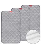 Non-Slip Bamboo Terry Waterproof Changing Pad Liner - 3 Pack 14 x 27 - Grey - Buy Online on GoSupps.com