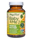 MegaFood Baby & Me 2 Prenatal Multi Minis - Non-GMO Prenatal Vitamins with Folic Acid, Choline, Biotin - 120 Tabs - Buy Online on GoSupps.com