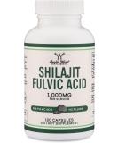 Shilajit Pure Himalayan Capsules (20% Fulvic Acid Supplement) 1,000mg of Authentic Shilajit Extract per Serving, 120 Count (No Fillers, Manufactured in The USA) by Double Wood Supplements - Buy Online on GoSupps.com