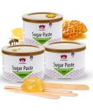 Sugaring Paste Set Kosmetex - Sugar Paste Hair Removal 3x550g Soft Medium Strong - International Shipping - Buy Online on GoSupps.com
