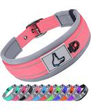 Joytale Softly Padded Neoprene Dog Collar for Small Dogs - Reflective Nylon Pink - 1 Pack - Buy Online on GoSupps.com