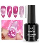 Beetles Pink Holographic 9D Cat Eye Gel Polish 15ml - Shiny Glitter with Magnetic Stick | Soak Off UV Gel Nail Polish for Salon Nail Art and DIY Christmas Nails - Buy Online on GoSupps.com