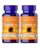 Puritan's Pride Lutein 40mg with Zeaxanthin for Eye Health - 240 Capsules (2 Pack) - Buy Online on GoSupps.com