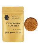 Organic Flax Seeds Whole - 8 oz (227g) | Non GMO & Kosher | Pack of 1 - Buy Online on GoSupps.com