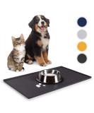 Buy Everanimals Non-Slip Bowling Pad for Dogs & Cats - Silicone Mat Eating Base 50x30cm - Black - International Shipping Available - Buy Online on GoSupps.com