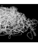 Buy Sularpek 300pcs Transparent Elastic Hair Ties - Ideal for Women & Girls' Braids Weddings & Daily Hairstyles - Buy Online on GoSupps.com