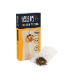 Tiesta Tea - 100 Count Disposable Loose Leaf Tea Filters | Eco-Friendly, Unbleached Paper Infusers for Hot & Iced Tea - Buy Online on GoSupps.com
