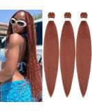 YDDM 26-Inch Pre-Stretched Braiding Hair Extensions - 3 Packs 350# Ginger Red Kunsthaar Braids for Stunning Looks - Buy Online on GoSupps.com