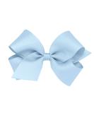 Wee Ones Girls' Classic Grosgrain Hair Bow on a WeeStay Clip with Plain Wrap Multiple Color and Size Options for All Hair Types Handmade Millennium Blue Medium - Buy Online on GoSupps.com