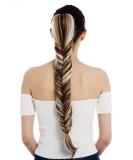 WIG ME UP JL-6040-10F18F88 Brown Blonde Fishtail Braid Hairpiece Ponytail Clip - International Shipping Available - Buy Online on GoSupps.com
