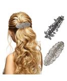 Jodsen Retro Vintage Metal French Barrette with Antique Crystal Rhinestone Pearl - Bridal Wedding Hair Accessory - Buy Online on GoSupps.com
