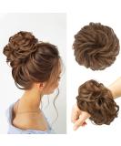 FESHFEN Messy Bun Hair Piece Hair Scrunchies Thick Curly Wavy Hair Piece Synthetic Donut Updo Hairpieces for Women Girls Light Golden Brown 55 g (Pack of 1) 55 g (Pack of 1) 12# Light Golden Brown - Buy Online on GoSupps.com