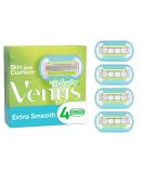 Gillette Venus Extra Smooth Razor Blades for Women - 4 Replacement Blades with 5-Blade Technology for a Close Shave - 1 Pack - Buy Online on GoSupps.com