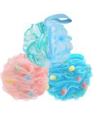 Buy SAMEAT Loofah Sponge Shower Puff - Exfoliating Bath Scrubber for Men & Women - 3 Pack Soft Mesh Body Scrub - International Shipping Available - Buy Online on GoSupps.com