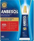 Anbesol Maximum Strength Oral Pain Relief Gel, Instant Pain Relief For Toothache Pain, Canker Sores, Sore Gums, Mouth Sores, Denture Pain, and Aligner Pain, ADA Accepted, 0.33 oz (packaging may vary) - Buy Online on GoSupps.com