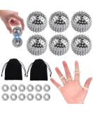 6 Igelball Massage Balls & 12 Magnetic Acupressure Rings Set - Stress Relief & Finger Massage Tools for Optimal Wellness - Buy Online on GoSupps.com