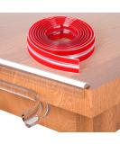 Clear Silicone Baby Proofing Edge Protector Strip - 6.6ft | Pre-Taped Adhesive | for Cabinets, Tables, Drawers - Buy Online on GoSupps.com