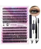 240 Pieces Eyelash Clusters Kit - Wispy Individual & Mixed C Curl False Lash Extensions - DIY Lash Extension Set (SET30D+40D - Buy Online on GoSupps.com