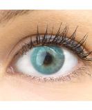 Buy Glamlens Venice Blue Colored Contact Lenses - Strong Coverage Silicone Hydrogel 1 Pair (2 Pieces) - Dia 14.00 - International Shipping Available - Buy Online on GoSupps.com