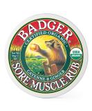 Badger - Sore Muscle Rub Cayenne Pepper and Ginger Organic Sore Muscle Rub Warming Balm Muscle Relief Balm Warming Muscle Rub Sore Muscle Balm 2 oz - Buy Online on GoSupps.com