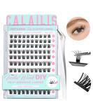 Calaili Self-Adhesive Eyelash Cluster Set 100 D Curl Reusable Lashes No Glue Required Includes Tweezers for Beginners - Buy Online on GoSupps.com