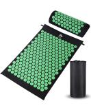 Bellababy Acupressure Set: Massage Mat & Pillow for Pain Relief Stress Relief & Relaxation - Green - Buy Online on GoSupps.com